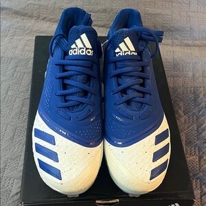 Adidas Royal Blue and White Icon Bounce cleats